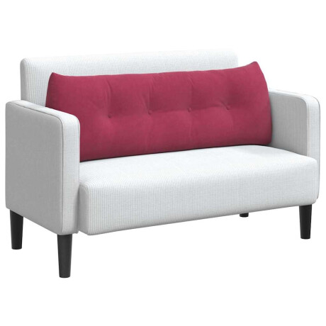 vidaXL Rugkussen Wijnrood 140 x 24 x 50 cm Fluweel afbeelding3 - 1