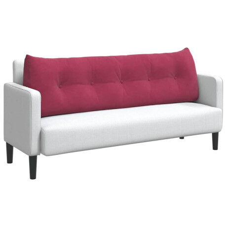 vidaXL Rugkussen Wijnrood 160 x 24 x 50 cm Fluweel afbeelding3 - 1