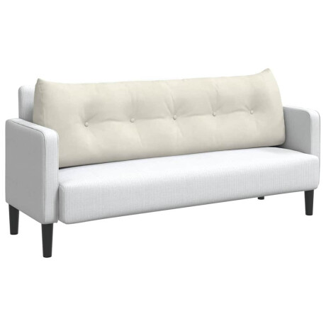 vidaXL Rugkussen Crème 160 x 24 x 50 cm Fluweel afbeelding3 - 1