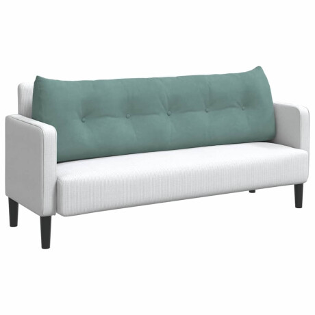 vidaXL Rugkussen Zeegroen 160 x 24 x 50 cm Fluweel afbeelding3 - 1