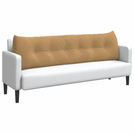 vidaXL Rugkussen Bruin 180 x 24 x 50 cm Fluweel afbeelding3 - 1