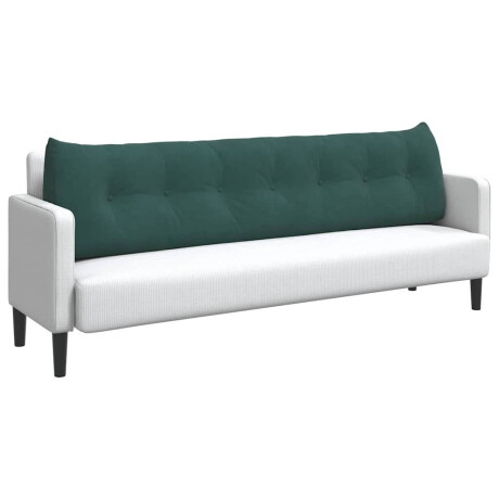 vidaXL Rugkussen Donkergroen 200 x 24 x 50 cm Fluweel afbeelding3 - 1