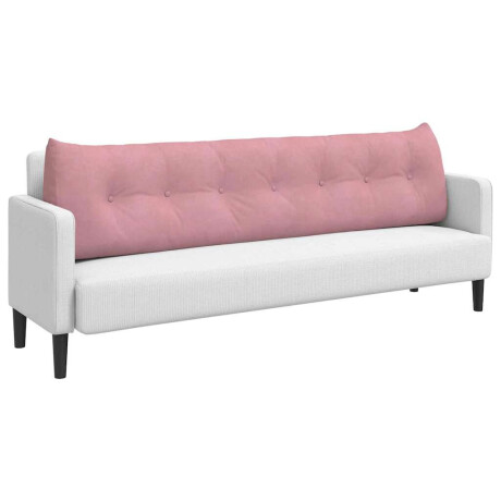 vidaXL Rugkussen Roze 200 x 24 x 50 cm Fluweel afbeelding3 - 1