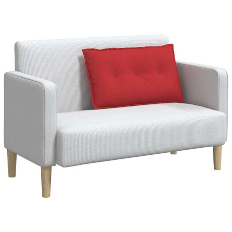vidaXL Rugkussen Rood 80 x 19 x 50 cm Stof afbeelding3 - 1