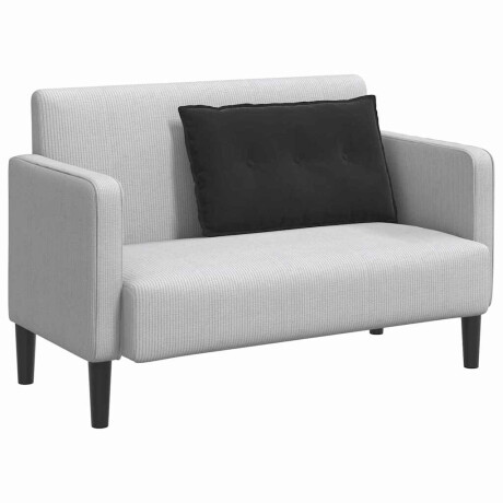 vidaXL Rugkussen Zwart 80 x 50 cm Cordstof afbeelding3 - 1