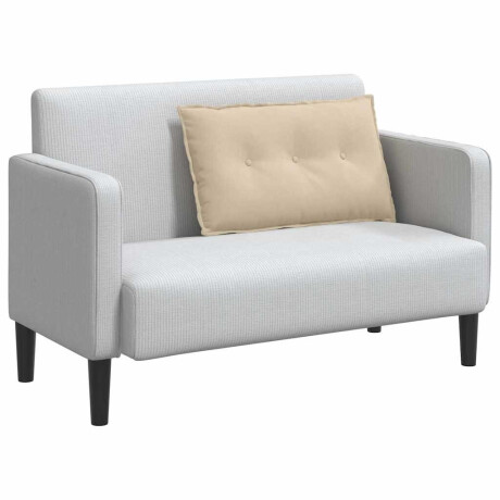 vidaXL Rugkussen Crème 80 x 50 cm Microvezel Stof afbeelding3 - 1