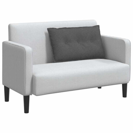 vidaXL Rugkussen Donkergrijs 80 x 50 cm Cordstof afbeelding3 - 1