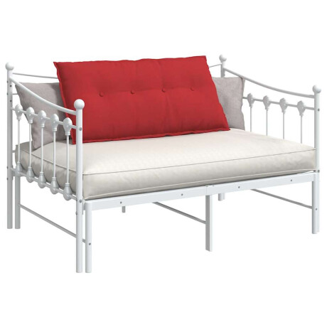vidaXL Rugkussen Rood 100 x 19 x 50 cm Stof afbeelding3 - 1