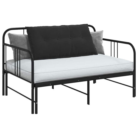 vidaXL Rugkussen Zwart 100 x 50 cm Cordstof afbeelding3 - 1
