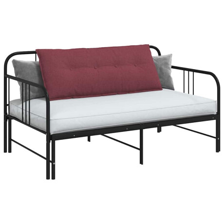 vidaXL Rugkussen Wijnrood 120 x 19 x 50 cm Stof afbeelding3 - 1