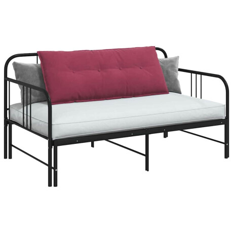vidaXL Rugkussen Wijnrood 120 x 50 cm Cordstof afbeelding3 - 1