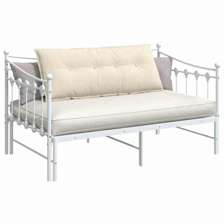vidaXL Rugkussen Crème 120 x 50 cm Cordstof afbeelding3 - 1