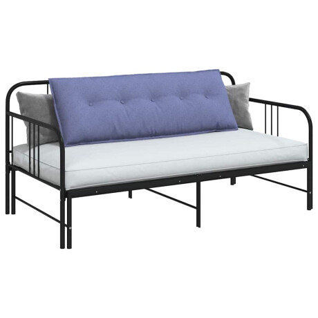 vidaXL Rugkussen Jeans Blauw 140 x 19 x 50 cm Stof afbeelding3 - 1
