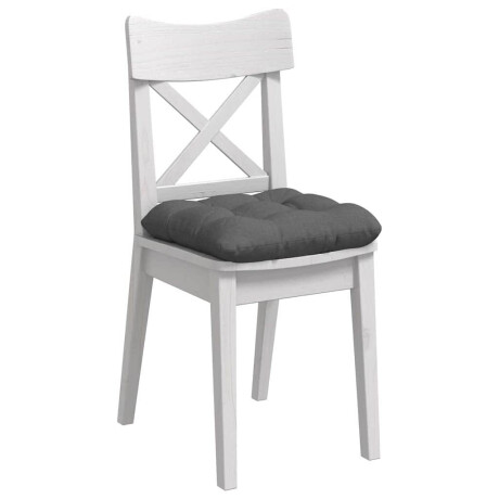 vidaXL Zitkussens 4 pcs Donkergrijs 45 x 45 x 12 cm Stof afbeelding3 - 1