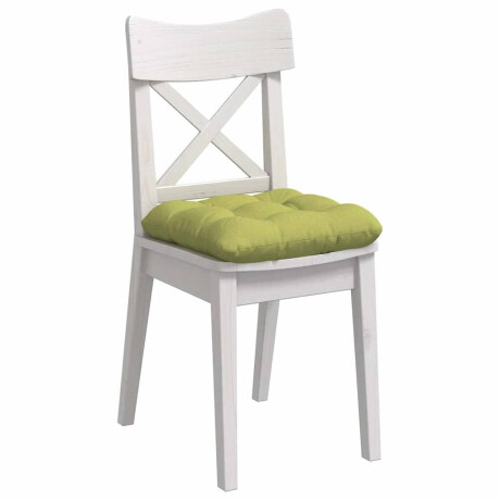 vidaXL Zitkussens 4 pcs Lichtgroen 45 x 45 x 12 cm Stof afbeelding3 - 1