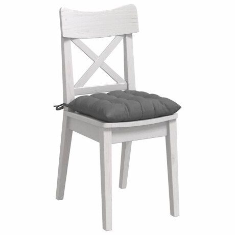 vidaXL Zitkussens 4 pcs Donkergrijs 40 x 40 x 6 cm Microfibre afbeelding3 - 1