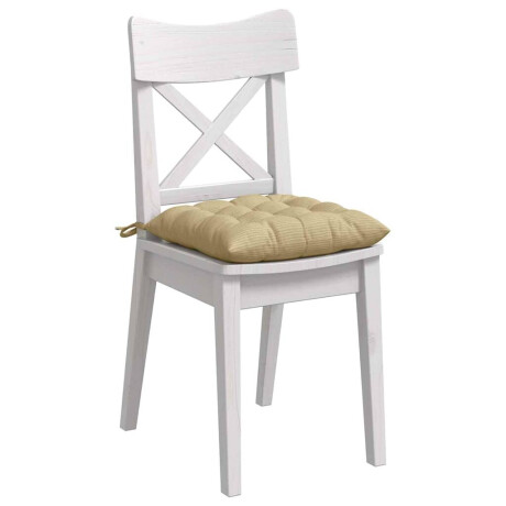 vidaXL Zitkussens 4 pcs Grijs groen 40 x 40 x 6 cm Katoen Stof afbeelding3 - 1