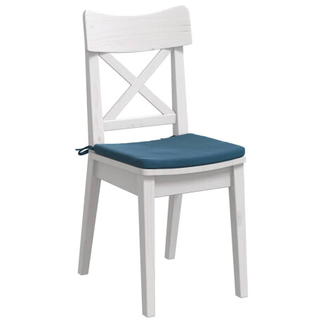 vidaXL Zitkussens 4 pcs Blauw 40 x 40 x 3 cm Fluweel afbeelding3 - 1