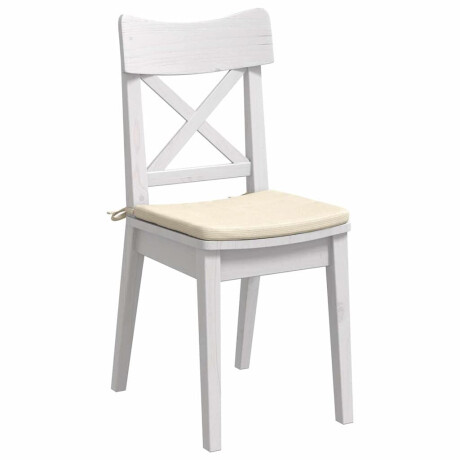 vidaXL Zitkussens 4 pcs Crème 40 x 40 x 3 cm Katoen Stof afbeelding3 - 1