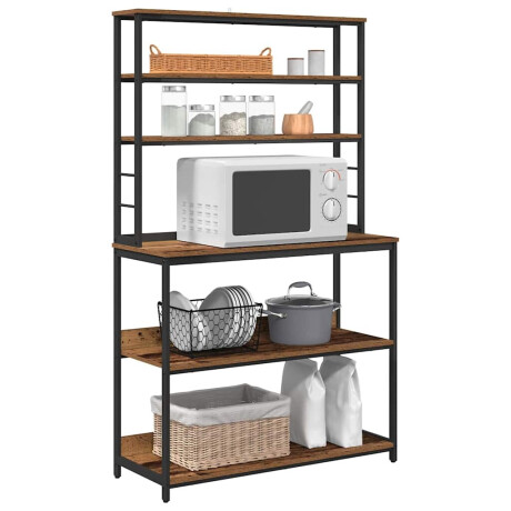 vidaXL Keukenplank Oud Hout 100 x 40 x 168 cm Bewerkt hout afbeelding3 - 1