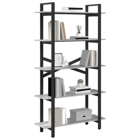 vidaXL Boekenkast Grijs Sonoma 100 x 33,5 x 178 cm Bewerkt hout afbeelding3 - 1