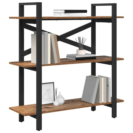 vidaXL Boekenkast Oud Hout 100 x 33,5 x 102 cm Bewerkt hout afbeelding3 - 1