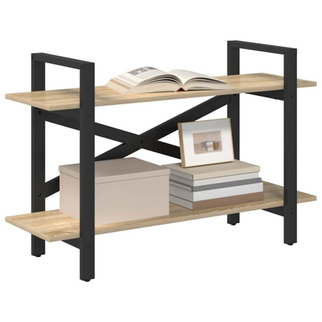 vidaXL Boekenkast Sonoma Eiken 100 x 33,5 x 64 cm Bewerkt hout afbeelding3 - 1