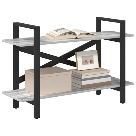 vidaXL Boekenkast Grijs Sonoma 100 x 33,5 x 64 cm Bewerkt hout afbeelding3 - 1