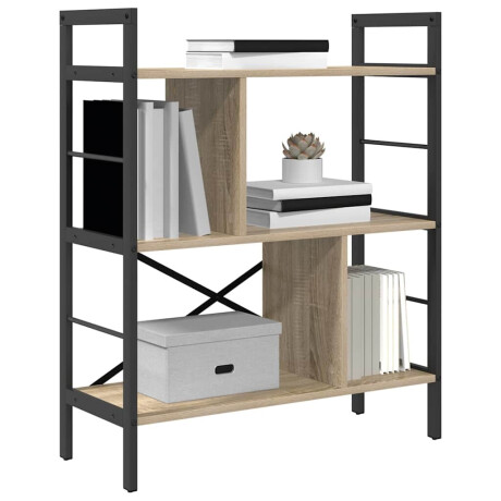 vidaXL Boekenkast Sonoma Eiken 75 x 30 x 91 cm Bewerkt hout afbeelding3 - 1