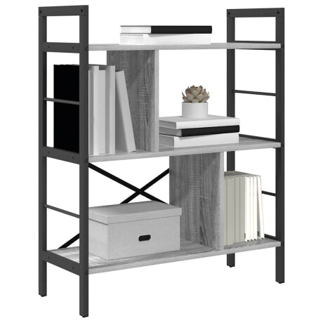 vidaXL Boekenkast Grijs Sonoma 75 x 30 x 91 cm Bewerkt hout afbeelding3 - 1
