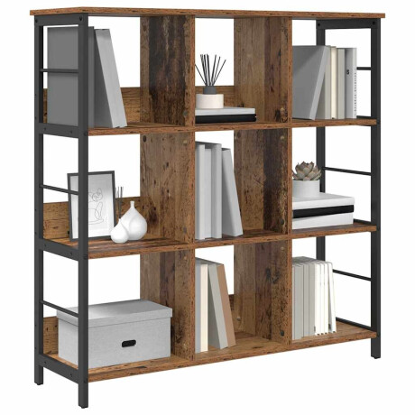 vidaXL Boekenkast Oud Hout 102 x 32 x 104,5 cm Bewerkt hout afbeelding3 - 1
