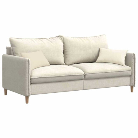 vidaXL Sofa Kussens 2 stuks Crème 50 x 30 cm Cordstof afbeelding3 - 1