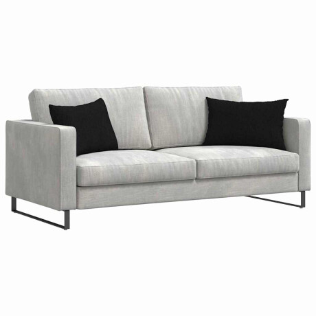 vidaXL Sofa Kussens 2 pcs Zwart 60 x 40 cm Stof afbeelding3 - 1