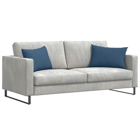 vidaXL Sofa Kussens 2 pcs Blauw 60 x 40 cm Stof afbeelding3 - 1