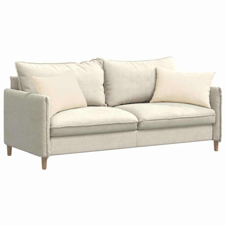 vidaXL Sofa Kussens 2 stuks Crème 60 x 40 cm Cordstof afbeelding3 - 1