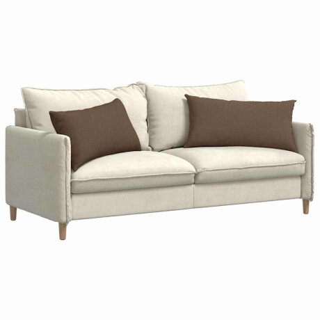 vidaXL Sofa Kussens 2 pcs Bruin 80 x 40 cm Stof afbeelding3 - 1