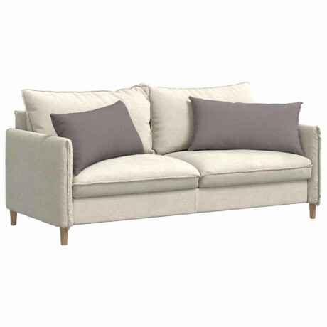 vidaXL Sofa Kussens 2 pcs Taupe 80 x 40 cm Stof afbeelding3 - 1