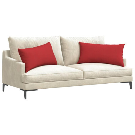 vidaXL Sofa Kussens 2 pcs Rood 80 x 40 cm Stof afbeelding3 - 1