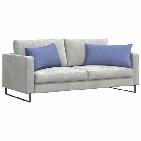 vidaXL Sofa Kussens 2 pcs Jeans Blauw 80 x 40 cm Stof afbeelding3 - 1
