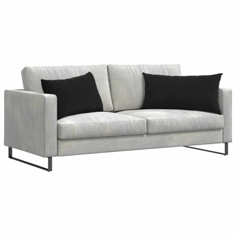 vidaXL Sofa Kussens 2 stuks Zwart 80 x 40 cm Cordstof afbeelding3 - 1