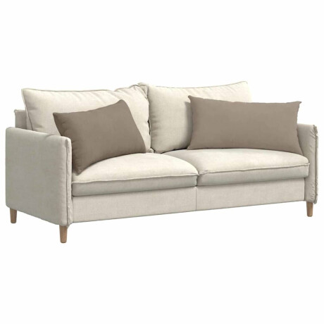 vidaXL Sofa Kussens 2 stuks Taupe 80 x 40 cm Stof afbeelding3 - 1