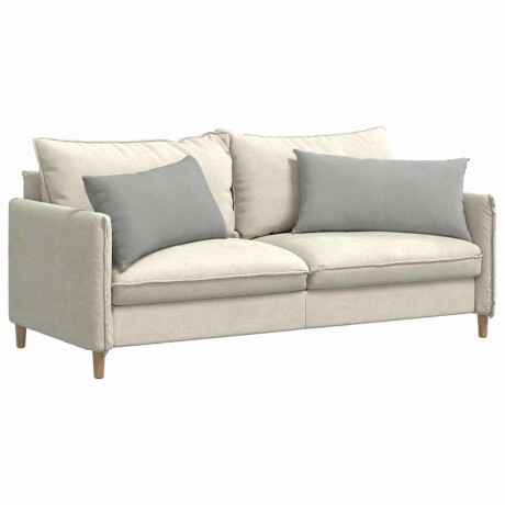 vidaXL Sofa Kussens 2 stuks Lichtgrijs 80 x 40 cm Stof afbeelding3 - 1
