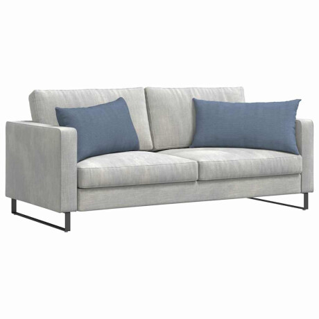 vidaXL Sofa Kussens 2 stuks Blauw 80 x 40 cm Cordstof afbeelding3 - 1