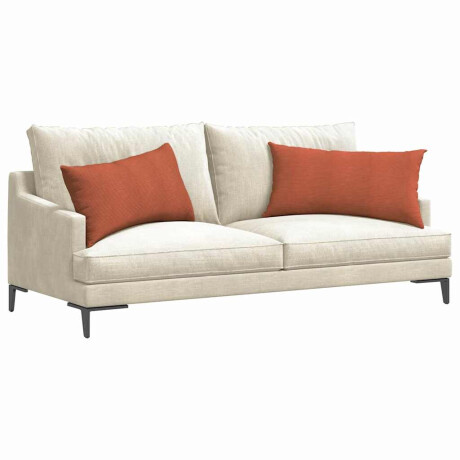 vidaXL Sofa Kussens 2 pcs Rood-oranje 80 x 40 cm Katoen Stof afbeelding3 - 1