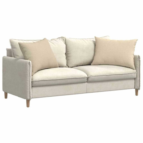 vidaXL Sofa Kussens 2 pcs Crème 70 x 50 cm Stof afbeelding3 - 1