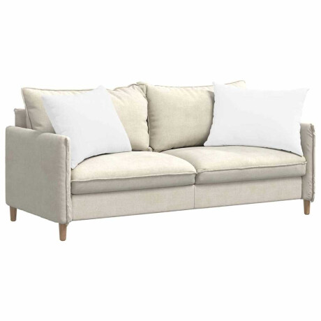 vidaXL Sofa Kussens 2 pcs Wit 70 x 50 cm Stof afbeelding3 - 1