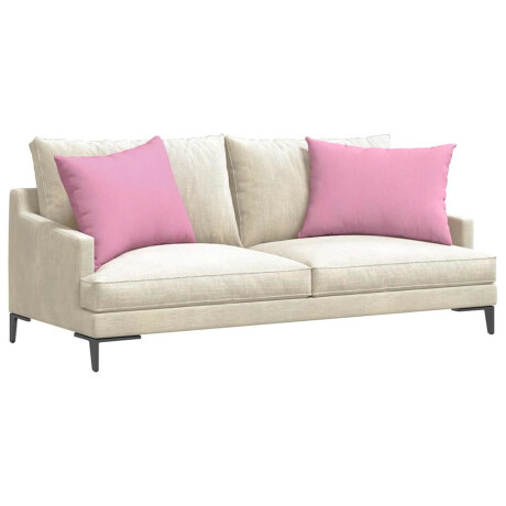 vidaXL Sofa Kussens 2 pcs Roze 70 x 50 cm Stof afbeelding3 - 1