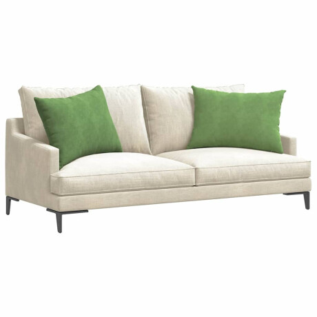 vidaXL Sofa Kussens 2 stuks Lichtgroen 70 x 50 cm Cordstof afbeelding3 - 1