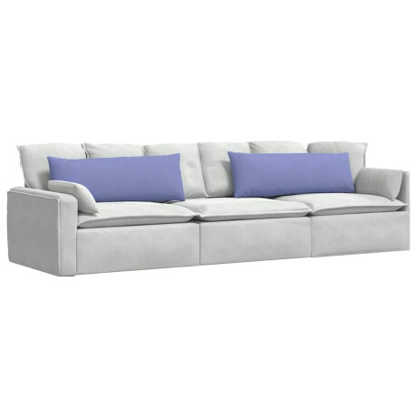 vidaXL Sofa Kussens 2 pcs Jeans Blauw 120 x 40 cm Stof afbeelding3 - 1