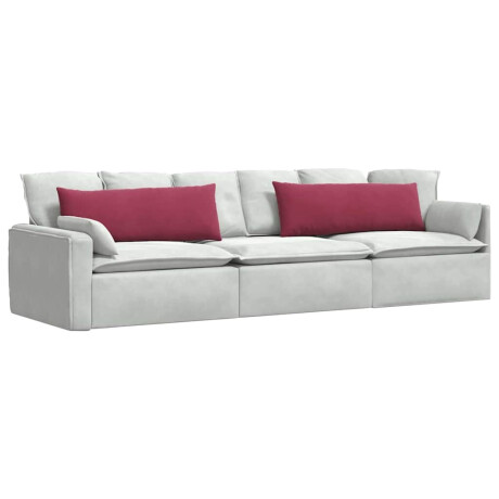 vidaXL Sofa Kussens 2 stuks Wijnrood 120 x 40 cm Cordstof afbeelding3 - 1